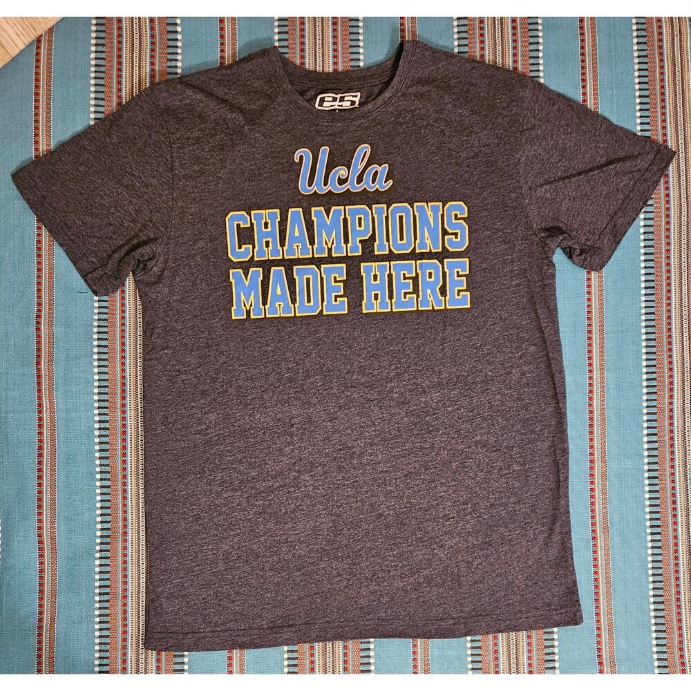 UCLA Bruins Champions Made Here Volleyball T-shirt Large Gray NCAA Unive…